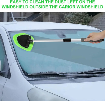 💥 💥 🔥 Windshield Cleaning Tool, Microfiber Car Window Cleaner with Extendable Handle