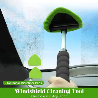 💥 💥 🔥 Windshield Cleaning Tool, Microfiber Car Window Cleaner with Extendable Handle